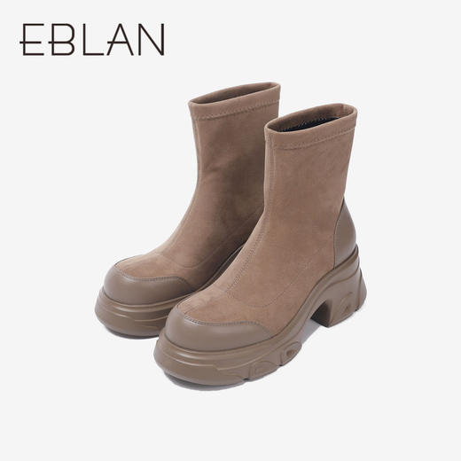 2楼伊伴2057新款冬季冬靴女鞋B24520902 商品图4