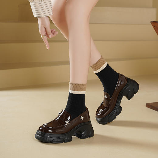 Westory2025年秋季厚底休闲乐福鞋百搭深口单鞋S25CM76311 商品图4