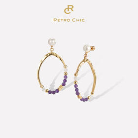 Ancient Greece古希腊时期 | 希腊海神紫石耳环