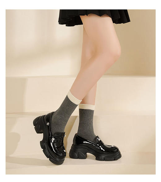 Westory2025年秋季厚底休闲乐福鞋百搭深口单鞋S25CM76311 商品图3