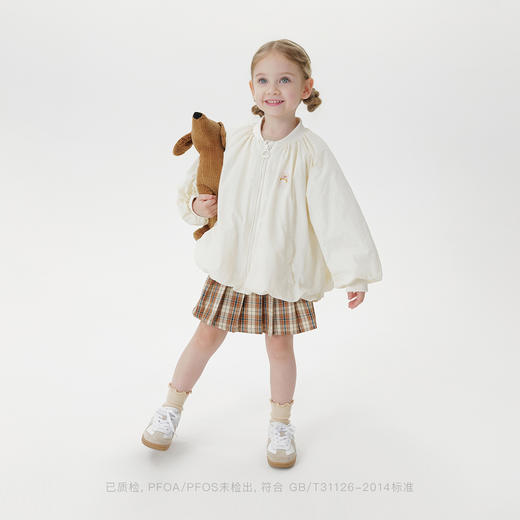 马克珍妮女童轻软防护夹棉花苞外套2025年秋装新款551567 商品图1