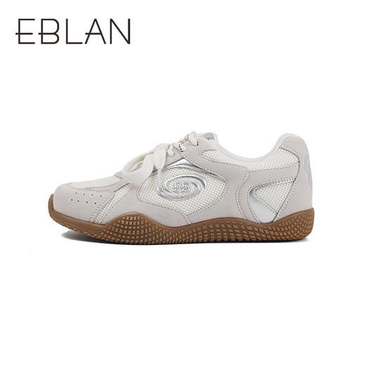 2楼伊伴2025年秋季双鞋带德训鞋复古感橡胶大底单鞋B25467201 商品图1