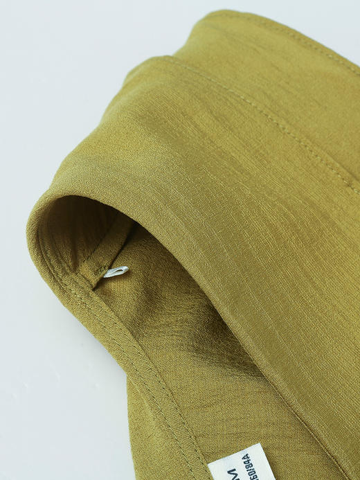 亮眼姜黄色 V 领衬衫！荷叶边设计 小众又时髦 商品图2