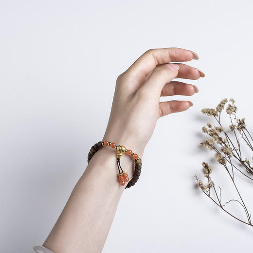 xy0489沉香+南红国风手持手串 商品图9