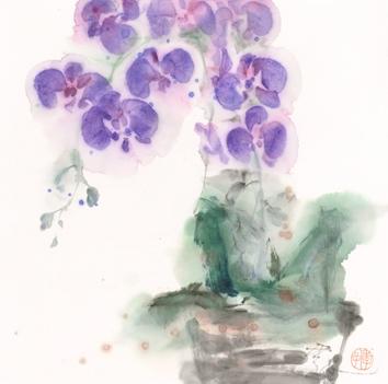 为你读持·诗意礼物×水器画家季孔翔宇 水墨花卉作品 商品图14