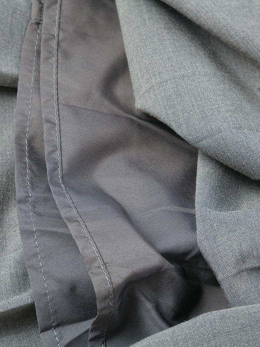 2025 新款 灰色高腰百褶裙 中长款 学院风 减龄半身裙 商品图4