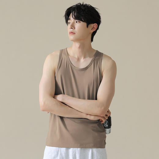 丁摩 背心男士【纯棉】夏季薄款工字背心男内穿打底夏天凉感老头衫背心 5ZF- 11001 商品图9