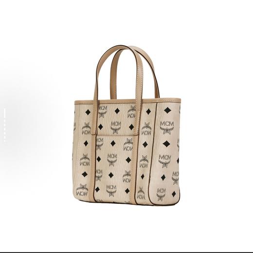 MCM Toni Visetos 经典老花满印菜篮子 米色 商品图4