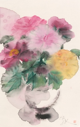 为你读持·诗意礼物×水器画家季孔翔宇 水墨花卉作品