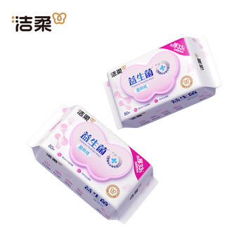洁柔益生菌湿厕纸80抽*4包女性洁厕湿纸巾厕纸湿巾搭配卷纸卫生纸整箱 /家庭清洁/纸品 /清洁纸品 /湿厕纸 商品图7