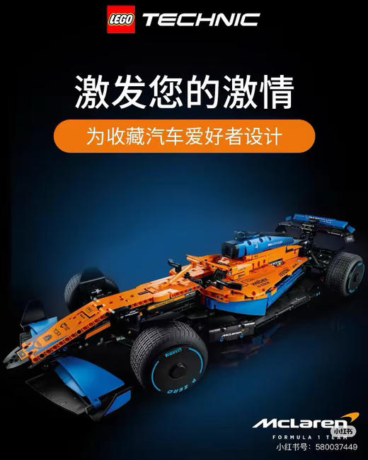原单版本迈凯伦F1赛车模型积木072804 商品图8