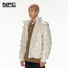 NPC潮牌男装满印MINONO夜光连帽冬季短款加厚羽绒服NP28DJ41 商品缩略图2