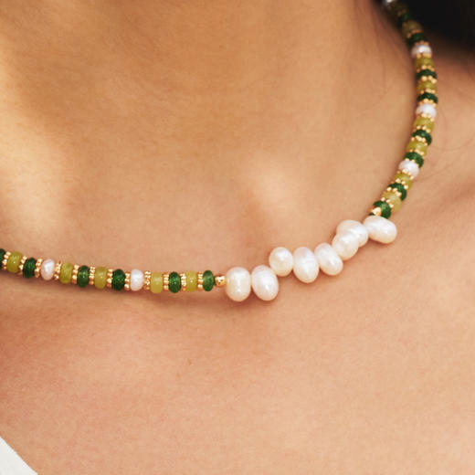 Ancient Greece古希腊时期 | 希腊浪花绿石项链 商品图2