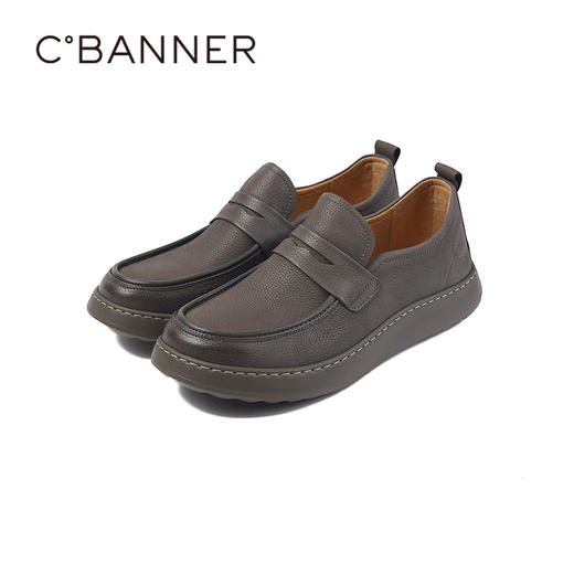 4楼千百度2025透气休闲皮鞋工装鞋男鞋A25411514 商品图5