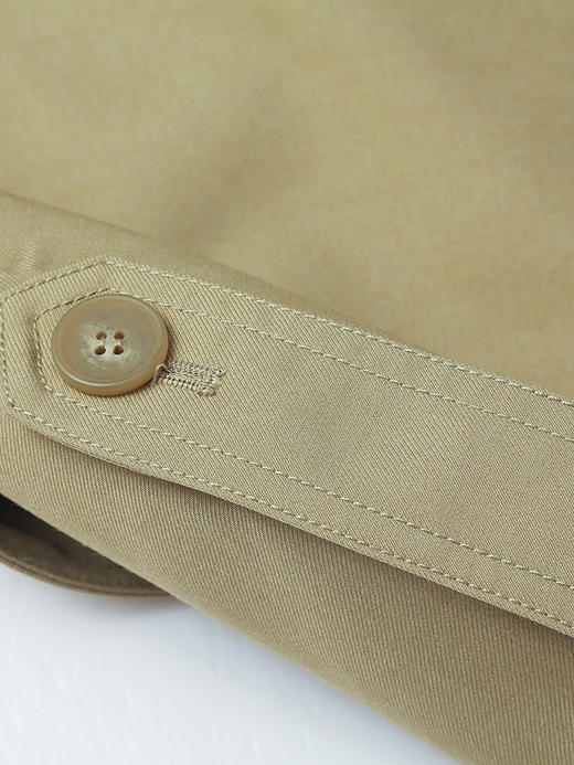 利落飒爽 卡其色短款风衣 双排扣 + 腰带 经典英伦风 显气质 商品图3