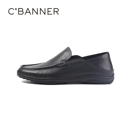 4楼千百度2025秋季舒适低跟强韧橡胶大底得体乐福鞋男鞋A25407220 商品图1