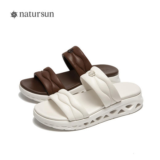 2楼natursun 25年夏季新品一字拖 N25377181 商品图4