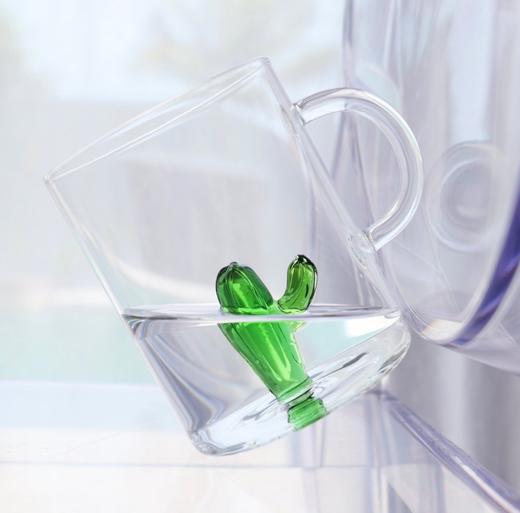 意大利ICHENDORF手工立体花型耐热玻璃水杯 仙人掌系列 商品图1