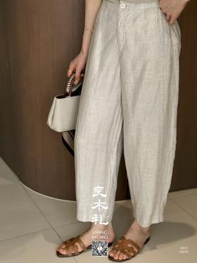 简约 休闲——亚麻长裤
