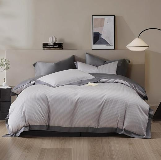 水星家纺北欧风60支长绒棉数码印花四件套简约透气抑菌套件严选 商品图0