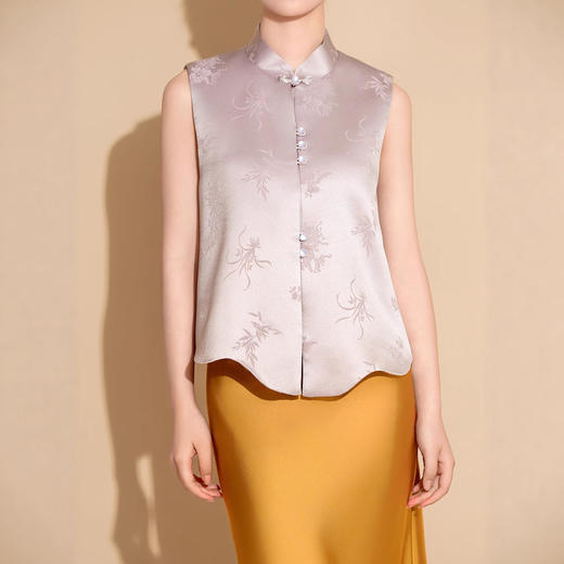 薰衣草紫 薄款唐装上衣新中式日常LHSC37 商品图3