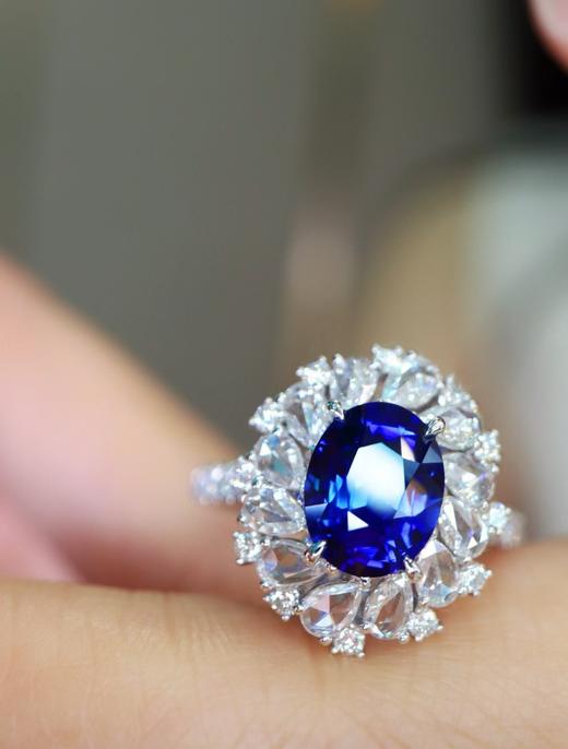 2.03ct刻面蓝宝石戒指 商品图2