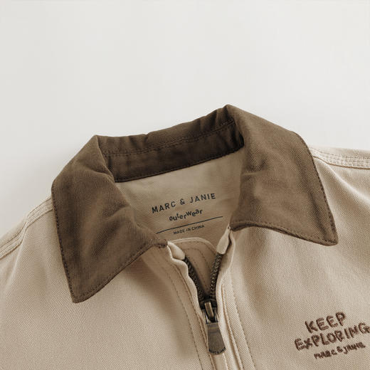 马克珍妮男童美式复古翻领夹克2025年秋装新款551761 商品图3