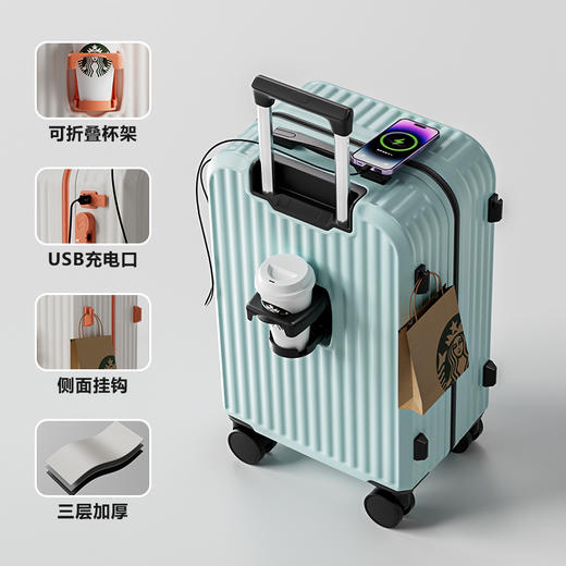 【YW】无忧购【开学好物】学生高颜值结实耐用万向静音轮密码行李箱（截单后3-5天发货) 商品图4