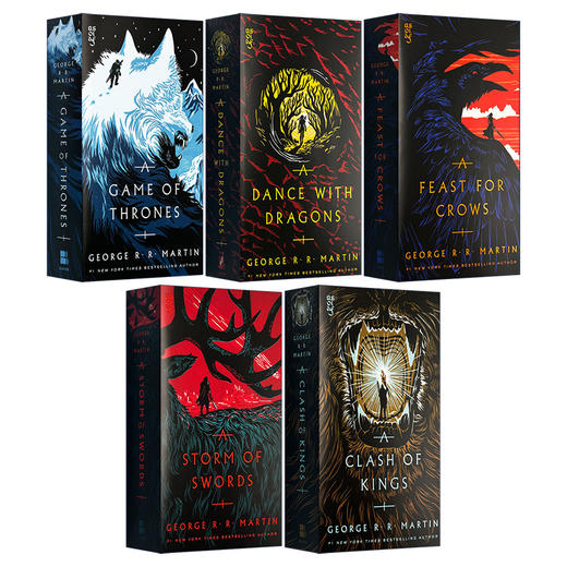 冰与火之歌1-5册平装 美版 英文原版 Game Of Thrones 5-Copy Box 英文版 进口英语书籍 商品图2