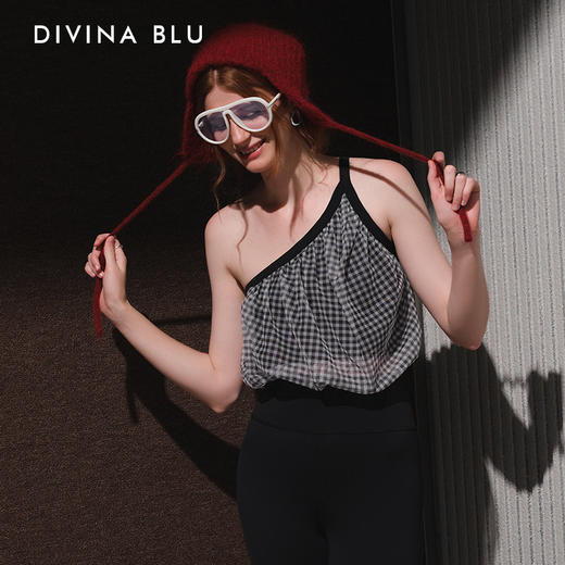 DIVINA BLU   丹麦系列 迪唯纳格子背心M110 商品图0