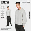 NPC潮牌胸前字母刺绣100%山羊绒翻领落肩羊绒衫男廓形NP48SW26 商品缩略图2