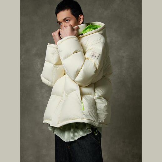 NPC潮牌15D零压撞色连帽羽绒服90白鹅绒帽子可拆卸保暖NP39DJ14 商品图3