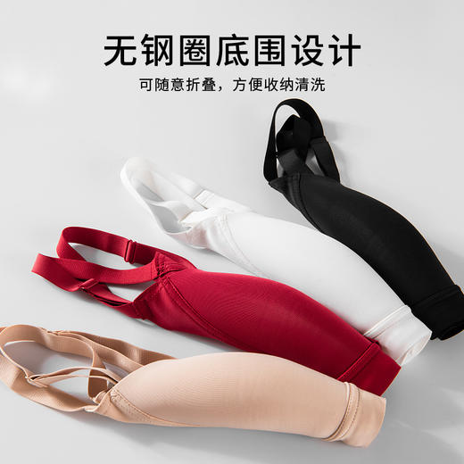 丁摩 真丝光面无钢圈文胸薄款微聚拢收副乳大胸显小桑蚕丝内衣S202 商品图2