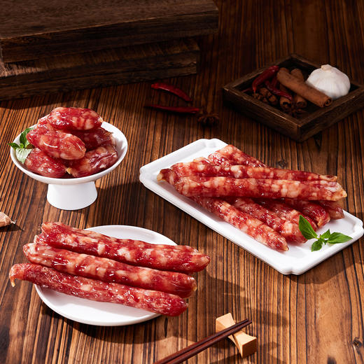 深圳手信 五丰喜上喜三宝腊肠礼盒 900g 商品图3