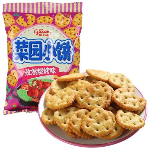 格力高菜园小饼孜然烧烤味饼干 80g/包 商品图1
