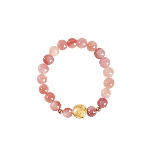 大英博物馆巴斯特系列蜜桃系盐源玛瑙手链 商品图4