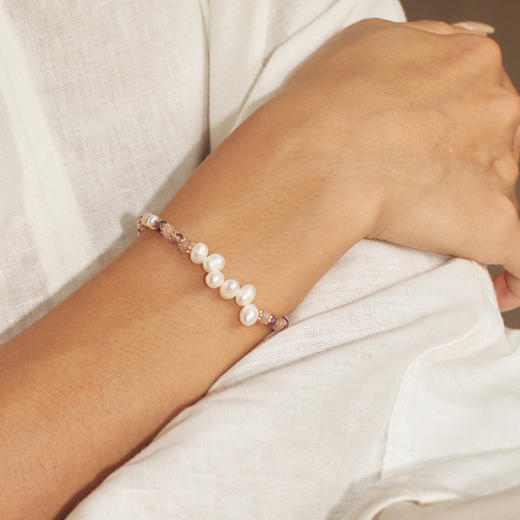 Ancient Greece古希腊时期 | 希腊浪花紫石手链 商品图1