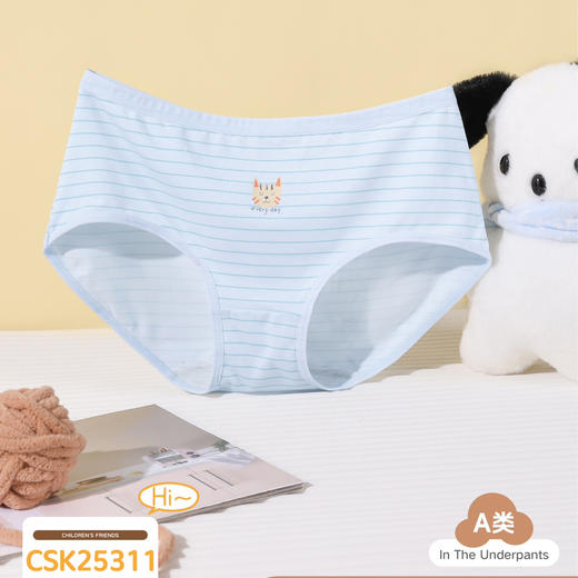 [三条装]少女三角裤棉莫内裤女大童底裤【CSK25311】 商品图1