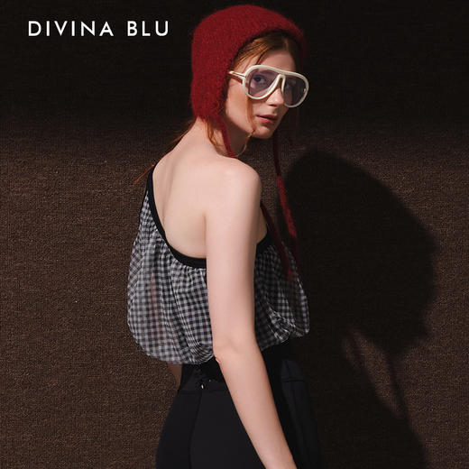 DIVINA BLU   丹麦系列 迪唯纳格子背心M110 商品图3