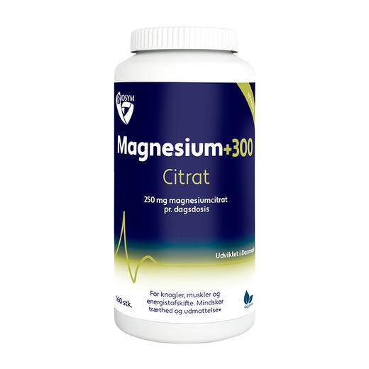 [丹麦] Biosym柠檬酸镁胶囊250mg 160粒.Biosym Magnesium+300 Citrat 160kaps. 商品图0