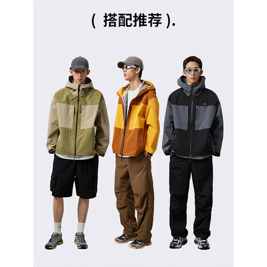 NPC潮牌户外特氟龙三防全压胶冲锋衣运动撞色外套夹克NP36TJ17 商品图2