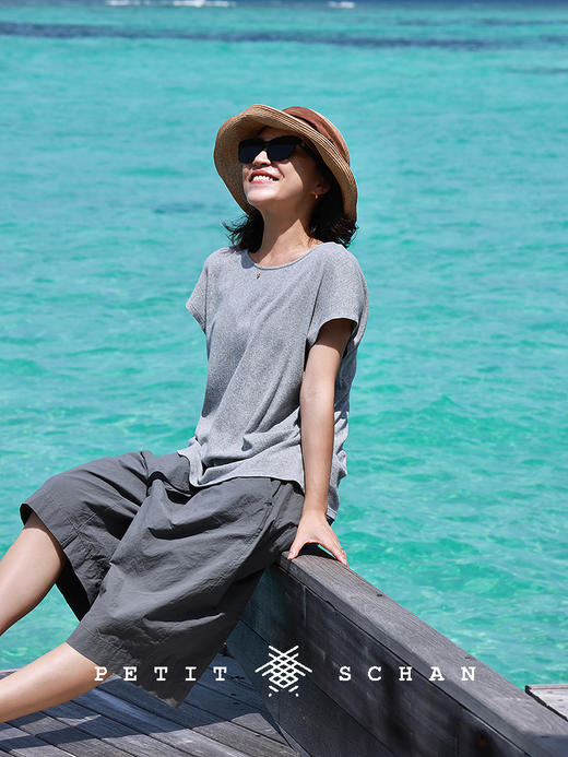 PETIT SCHAN小闪 CLO#871 Silhouette 剪影 纯棉镂空针织套头衫 商品图2