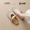 ZHR平底半拖鞋女2025新款夏季外穿镂空包头凉鞋时尚软底一脚蹬 商品缩略图2