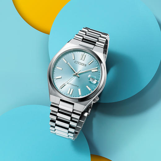 西铁城/CITIZEN机械不锈钢简约复古时尚腕表NJ0200-50L 商品图3
