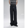 启世录TIWILLTANG“明爵衍际”柔软挺括明线牛仔长裤 商品缩略图0