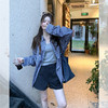 西遇蓝色格子衬衫女秋季新款松弛感宽松薄款衬衣长袖外套SS051223 商品缩略图0
