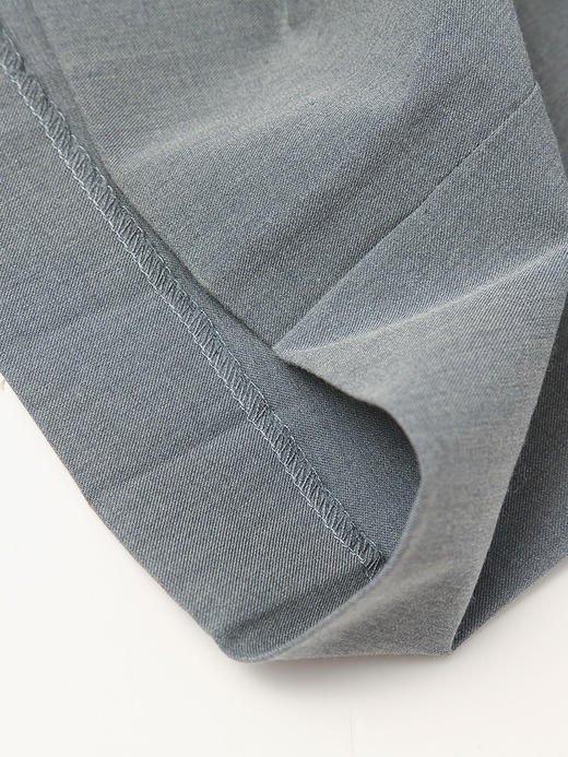 2025 新款 灰色高腰百褶裙 中长款 学院风 减龄半身裙 商品图3