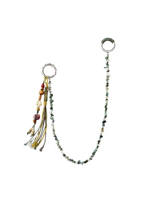 共和GongheRepub/GH24034/串珠编织绳玉碎石裤链 钥匙扣挂坠腰链 商品图4