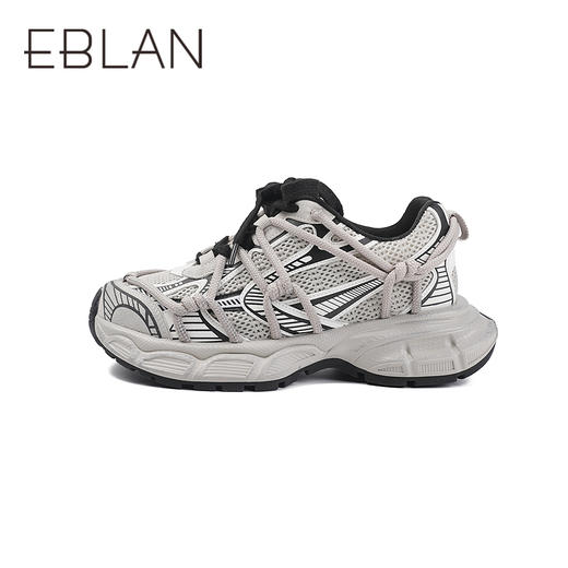 2楼伊伴2025年秋季型格老爹鞋山系户外风鞋面单鞋B25452901 商品图1