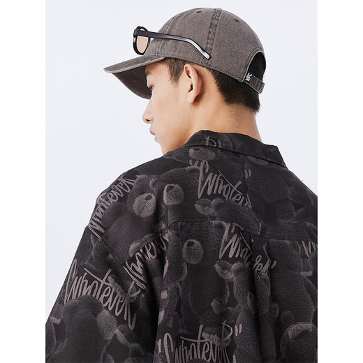 NPC潮牌BetterBear小熊系列满印小熊【天丝】衬衫情侣装NP33SH26 商品图3